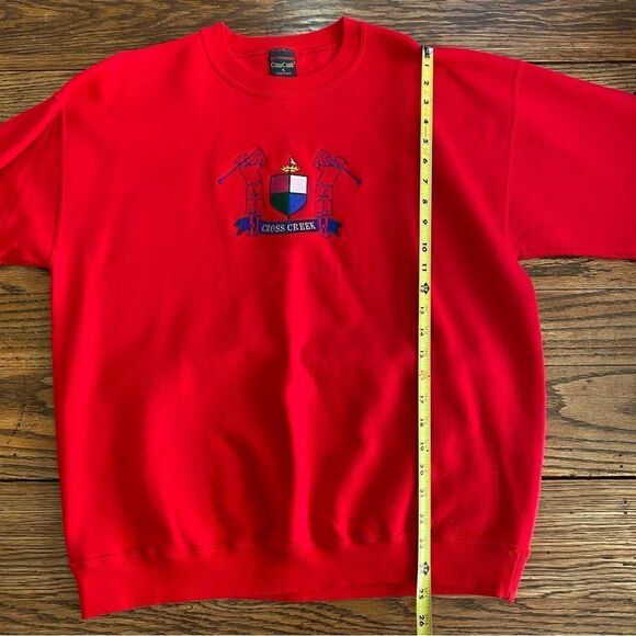 Cross Creek Vintage Sweatshirt Crewneck Red Golf Men’s XL Made In USA - Picture 6 of 7